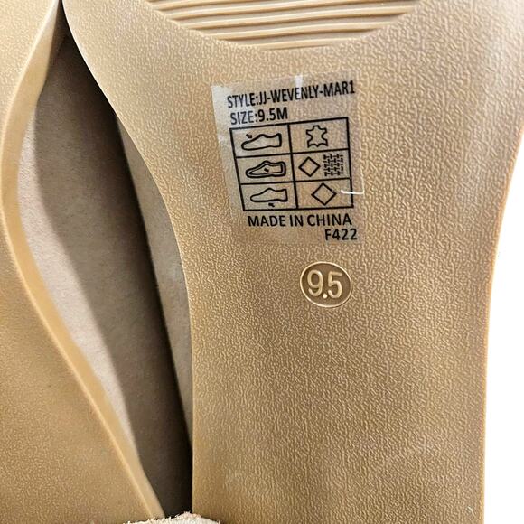 JOIE Wevenly Tan Suede Loafer Block Heels Closed Toe Shoe Women's Size 9 1/2 NWT - Picture 4 of 6